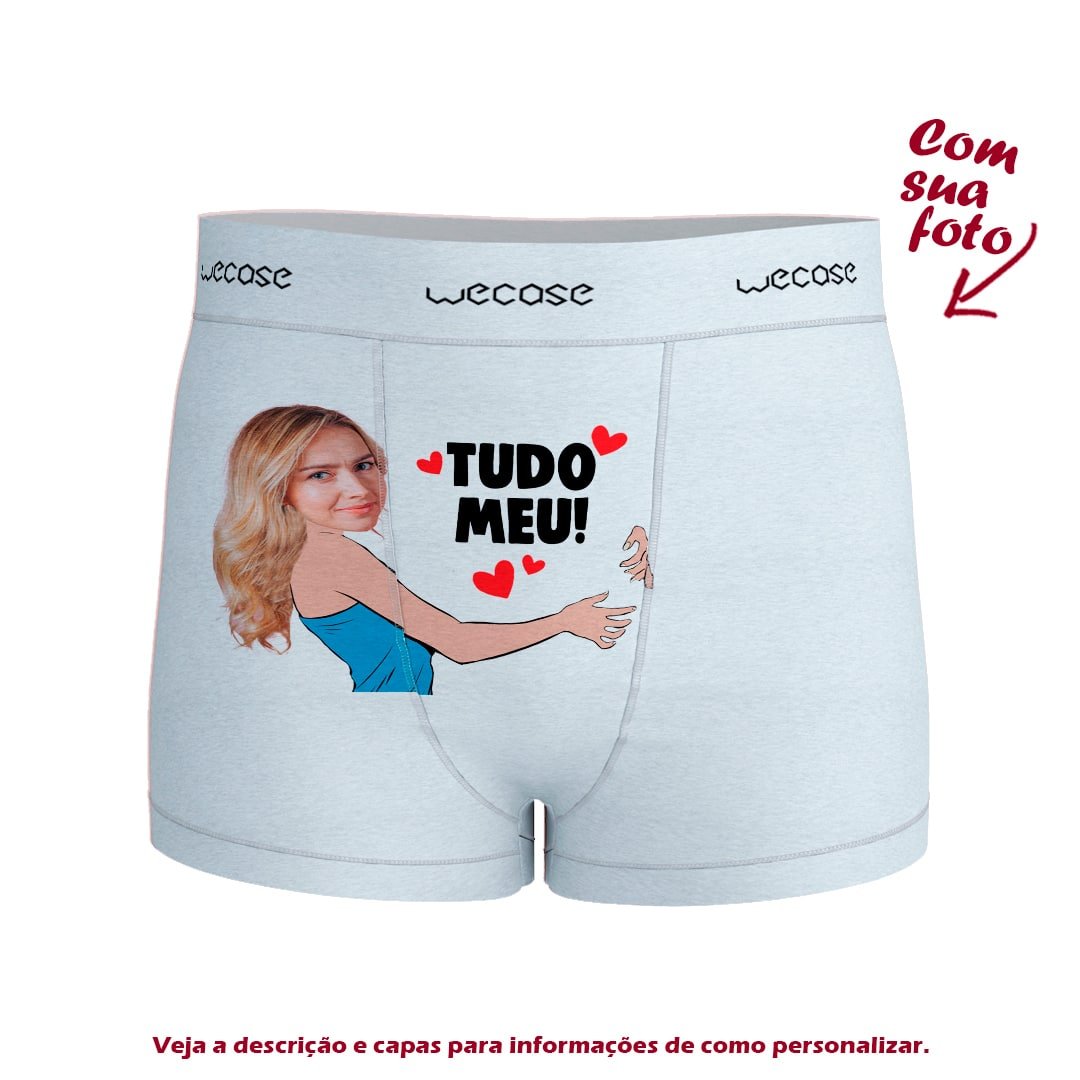 Cueca Personalizada com foto da namorada